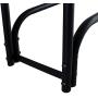 Everflying 4ft Firewood Rack Outdoor Log Holder for Fireplace Heavy Duty Wood Stacker for Patio Deck Metal Kindling Logs Storage Stand Steel Tubular Wood Pile Racks Outside Fire Place Tools
