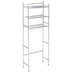 Honey-Can-Do BTH-05079 3-Tier Metal Bathroom Shelf Space Saver, 9.45 x 22.83 x 59.84, Chrome