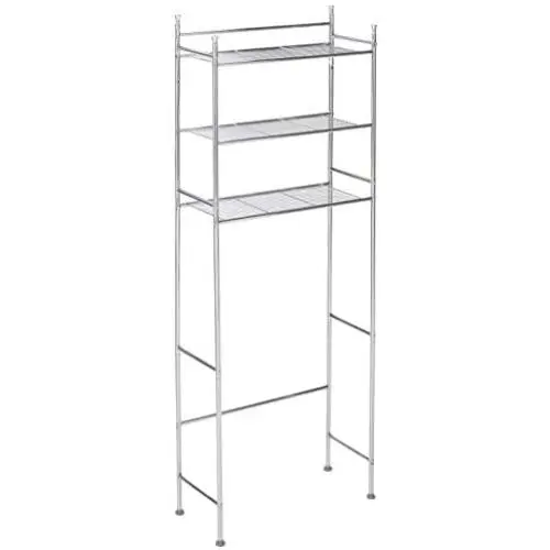 Honey-Can-Do BTH-05079 3-Tier Metal Bathroom Shelf Space Saver, 9.45 x 22.83 x 59.84, Chrome Honey-Can-Do BTH-05079 3-Tier Metal Bathroom Shelf Space Saver, 9.45 x 22.83 x 59.84, Chrome
