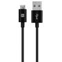 Monoprice USB-A to Micro B Cable - 6 Feet - Black, Polycarbonate Connector Heads, 2.4A, 22/30AWG - Select Series