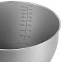 X-Chef Stainless Steel Bowls with Lids, Mixing Storage Bowl Set of 5 with Measurement, Stackable & Non-slip (1, 2, 2.5, 3.5, 4.5 QT)