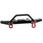 Upgrade Metal Front Bumper Guard Spare Parts for WPL 1/16 C14 C24 RC Truck Car, Naughty Dragon Half Card with Hooked Metal Front Bumper