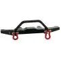 Upgrade Metal Front Bumper Guard Spare Parts for WPL 1/16 C14 C24 RC Truck Car, Naughty Dragon Half Card with Hooked Metal Front Bumper