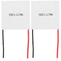 N / A 2pcs TEC1-12706 Semiconductor Refrigeration Tablets TEC1-12706 12V 6A Heatsink Thermoelectric Cooler Cooling Peltier Plate Module 40x40MM