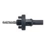 RUKO 106209 Bi-Metal Hole Saw Arbor, A6, Fits Hole Saws 1-1/4'' to 8-1/4''