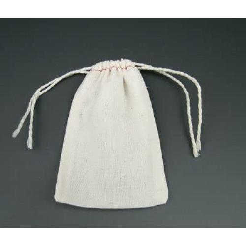 2-3/4'' x 4'' Economy Cloth Parts Bag with Double Drawstring (500 Bags) - AB-29-1-01