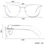 ZENOTTIC Blue Light Blocking Computer Glasses Anti Eye Strain Anti Glare Lens Lightweight Frame Eyeglasses for Women
