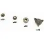 10 Set Bronze Vintage Antique Metal Snap Button Fastener, Fox Head Buttons, for Leather Craft DIY Overall Jacket, with Caps Sockets Studs 10 Set Bronze Vintage Antique Metal Snap Button Fastener, Fox Head Buttons, for Leather Craft DIY Overall Jacket, with Caps Sockets Studs