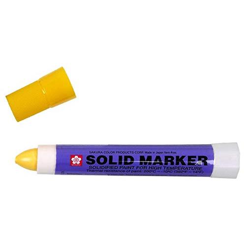 SAKURA - XSC-3 Sakura Solidified Paint Solid Marker, Yellow (Box of 12) - 1