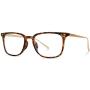 WearMe Pro - Modern Square Style Metal Frame Blue Light Blocking Computer Glasses (Mix Brown Tortoise/Gold)