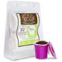 Perfect Pod EZ-Cup Disposable Paper Filters with Patented Lid Design for Reusable Coffee Pods 4-Pack (200 Filters)