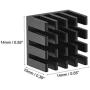 uxcell Electronic Radiators Heatsink for MOS GPU IC Chip Black 14 x 14 x 10 mm 10pcs