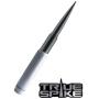 TRUE SPIKE 9 inch White Gunmetal TIP PENETRATOR Fat Bullet Antenna with Anti-Theft + Copper Coil in Heavy Gauge CNC Machined Billet Aluminum Short Compatible with Ford Raptor