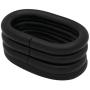 BIKICOCO 1 Metal Oval Ring Buckle Loops Non Welded for Leather Purse Bags Handbag Straps, Black - Pack of 10