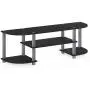 Furinno Turn-S-Tube Wide TV Entertainment Center, Black/Grey Furinno Turn-S-Tube Wide TV Entertainment Center, Black/Grey