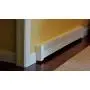 Baseboarders Basic Series Galvanized Steel Easy Slip-On Baseboard Heater Cover in White (6 ft, Cover + L&R End Caps)