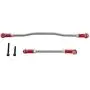 Adoolla 1/10 RC Rock Crawler CAR AXIALl SCX10-II Upgrade Parts Aluminum Steering Link Set red