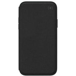 Speck Products Presidio Folio iPhone Xs/iPhone X Case, Heathered Black/Black/Slate Grey