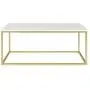 Walker Edison Modern Marble and Metal Frame Open Rectangle Coffee Accent Living Room Ottoman Table, 42 Inch, Marble & Gold Walker Edison Modern Marble and Metal Frame Open Rectangle Coffee Accent Living Room Ottoman Table, 42 Inch, Marble & Gold