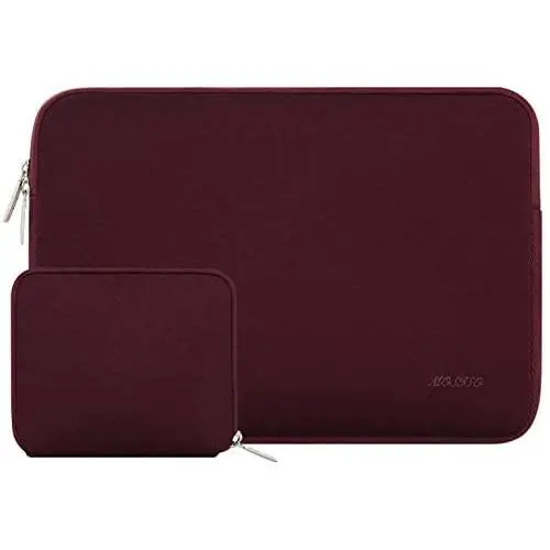 MOSISO Laptop Sleeve Compatible with MacBook Pro 15 inch Touch Bar A1990 A1707, Dell XPS 15,ThinkPad X1 Yoga (1-4th Gen),Surface Laptop 3 15,Water Repellent Neoprene Bag with Small Case, Wine Red MOSISO Laptop Sleeve Compatible with MacBook Pro 15 inch Touch Bar A1990 A1707, Dell XPS 15,ThinkPad X1 Yoga (1-4th Gen),Surface Laptop 3 15,Water Repellent Neoprene Bag with Small Case, Wine Red