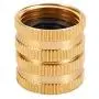 Metal Garden Hose to Hose Fitting Connect, Double Female Quick Swivel Connector Adapter Thread Size 3/4'' x 3/4'' Pipe,Female Quick Connector for Hose Metal Garden Hose to Hose Fitting Connect, Double Female Quick Swivel Connector Adapter Thread Size 3/4'' x 3/4'' Pipe,Female Quick Connector for Hose