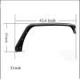Tuxtured Steel Flat Style Fender Flares for 2007-2018 Wrangler JK (Drilling Required)