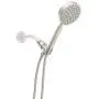 All Metal Hand Held Shower Head with Hose and Holder, Brushed Nickel | 2.5 GPM Rainfall Flow with Removable Restrictor | 4'' Handheld Showerhead, 72 Inch Long Flexible Hose, Adjustable Bracket All Metal Hand Held Shower Head with Hose and Holder, Brushed Nickel | 2.5 GPM Rainfall Flow with Removable Restrictor | 4'' Handheld Showerhead, 72 Inch Long Flexible Hose, Adjustable Bracket