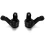 JVSISM for JIMNY XMYKC01CM 1/16 RC Car Upgrade Parts Metal Front Steering Knuckle Cup with Bearing Accessories,Black