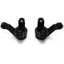 JVSISM for JIMNY XMYKC01CM 1/16 RC Car Upgrade Parts Metal Front Steering Knuckle Cup with Bearing Accessories,Black