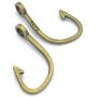 Mystart 50 Pieces 36x21mm Alloy Fish Hook Charms Pendents DIY Jewelry Making Accessories (Antique Bronze)
