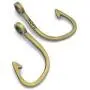 Mystart 50 Pieces 36x21mm Alloy Fish Hook Charms Pendents DIY Jewelry Making Accessories (Antique Bronze)