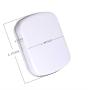 Mini Skater 2.23 x1.76 x 0.55 inch Metal Tin Box Portable Small Container Storage Case with Solid Hinged Top for Drawing Pin Nail Art Bead Earring and Jewelry Craft Organizing,4Pcs (White)