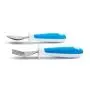 Munchkin 6 Count Raise Toddler Forks and Spoons, Blue, 12+ Munchkin 6 Count Raise Toddler Forks and Spoons, Blue, 12+