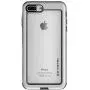 Ghostek Atomic Slim iPhone 8 Plus, iPhone 7 Plus Clear Case with Space Metal Bumper Heavy Duty Protection Wireless Charging Compatible for 2016 iPhone 7 Plus / 2017 iPhone 8 Plus (5.5 Inch) - (Silver)