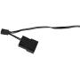 LED Case Fan, Ultra-Low Vibration Noise Light Weight Cooling Fan, for PC Heatsink CPU Heatsink(Transparent)
