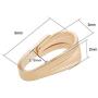BENECREAT 10 PCS 14K Gold Filled Jewelry Making Bails Small Pinch Clip Bails for DIY Jewelry Making Project (Inner Dia, 2mm)