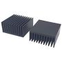 4Pcs Aluminum Heat Sink 40 x 40 x 20mm /1.57 x 1.57 x 0.79 inch Peltier Heat Sinks Cooling 11 Fin Black