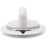 WE1M654 Dryer White Timer Control Knob with Metal Ring for General Electric GE Kenmore Sears RCA Hotpoint Dryer, Replaces AP3995088, 1264290, AH1482197, EA1482197, 212D1726