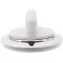 WE1M654 Dryer White Timer Control Knob with Metal Ring for General Electric GE Kenmore Sears RCA Hotpoint Dryer, Replaces AP3995088, 1264290, AH1482197, EA1482197, 212D1726