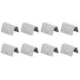 Wind/Rain Deflectors Channel New Metal Universal Clips, 8Pcs Stainless Steel Car Wind/Rain Deflector Channel Fitting Fixing Retaining Clips Fit for HEKO G3 SNED