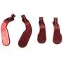Replacement 12 Pieces in 1 - Metal Mod 6 Swap Thumbsticks Joysticks, Metal 4 Paddles & 2 Dpads with T8 Tool for Xbox One Elite Controller - Red