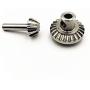 Car Metal Gear, RC Metal Gear Metal Rear Axle 1:16 Gear Bridge Rear Roller Axle Metal Upgrade Part Kit for RC Car Parts B14 B24 B16 C14 C24 B36