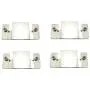 RuiLing 4PCS Universal Metal Sectional Sofa Interlocking Furniture Connector Bracket with 8PCS Screws RuiLing 4PCS Universal Metal Sectional Sofa Interlocking Furniture Connector Bracket with 8PCS Screws