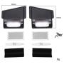 R/C Scale Accessories : Metal Fender Vent (Style C) for Traxxas TRX-4 Land Rover Defender D90 D110-18Pc Set Black