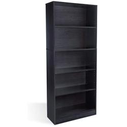 Atlantic Oskar 5 Shelf Bookcase, Espresso PN38408139