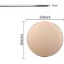 Round Mouse Pad LoiStu Round Aluminum Alloy Mouse Pad Winter and Summer Dual-Use Waterproof Antiski Matte Metal / High-Grade PU Leather Mouse Pad (Gray)