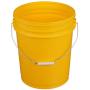 Seachoice 90120 5-Gallon Plastic Bucket with Metal Handle Yellow