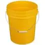 Seachoice 90120 5-Gallon Plastic Bucket with Metal Handle Yellow