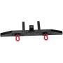 Dilwe RC Car Rear Bumper, Anti-Collision Aluminium Rear Bumper for Traxxax TRX-4 RC Crawler Cars Accessory Parts(Black)