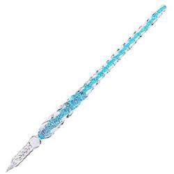 Molshine Handmade High Borosilicate Glass Glass Dip Pen Glass Signature Pen Business Present (blue)